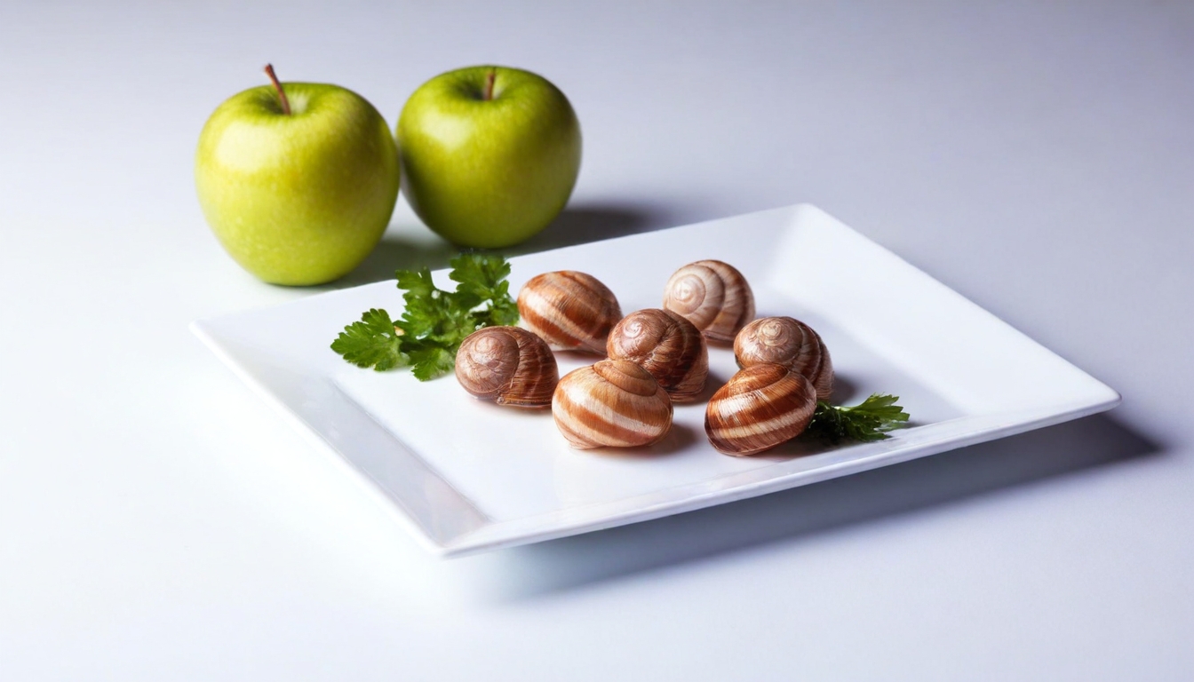 Escargots et pommes