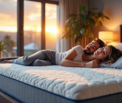 améliorez la qualité de votre sommeil grâce au surmatelas menopad, conçu pour offrir un confort optimal et une sensation de bien-être toute la nuit dans votre lit.