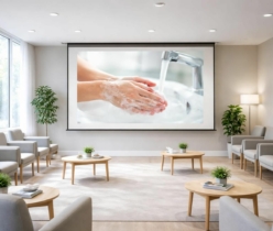 découvrez comment un écran de projection en salle d’attente améliore la prévention santé en clinique en informant et sensibilisant les patients efficacement.