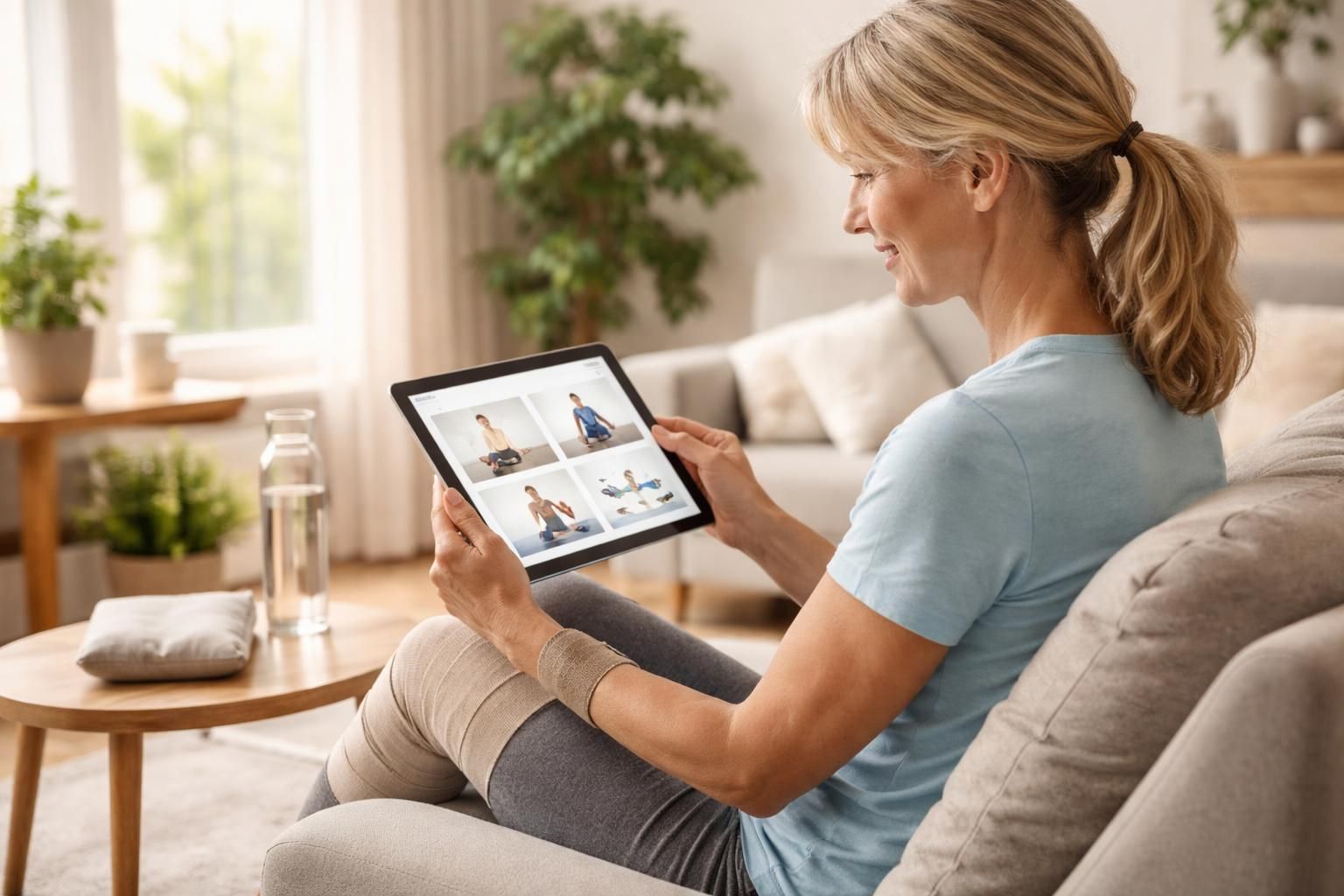découvrez des exercices de rééducation post-opératoire simples et efficaces à réaliser à domicile sur tablette tactile, pour améliorer votre récupération et votre santé en toute autonomie.