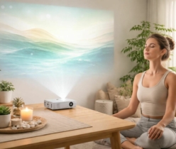 participez à notre atelier bien-être santé axé sur la respiration projetée, utilisant un mini vidéoprojecteur acer pour une expérience immersive et relaxante.